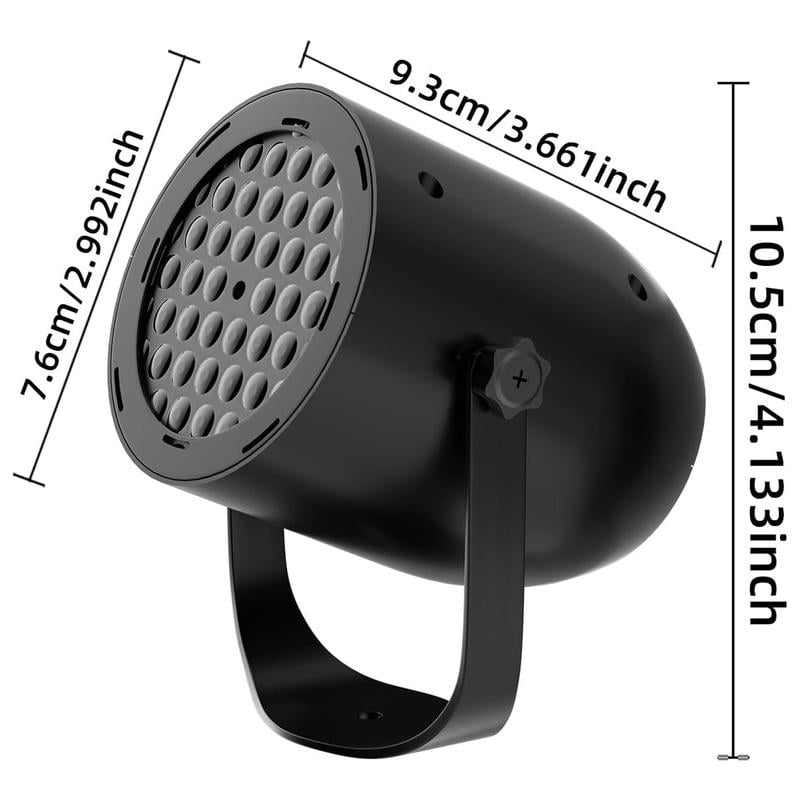 USB Rotating LED Christmas Projector Light - Holiday Party Atmosphere Lamp