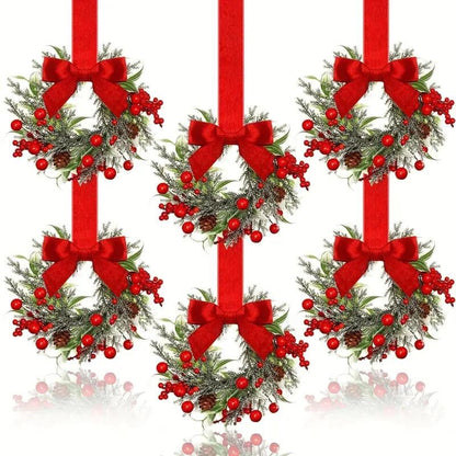 🎄Mini Christmas Wreaths✨Maximum Holiday Magic, Instant Festive Charm & Versatile Decor! 🎀