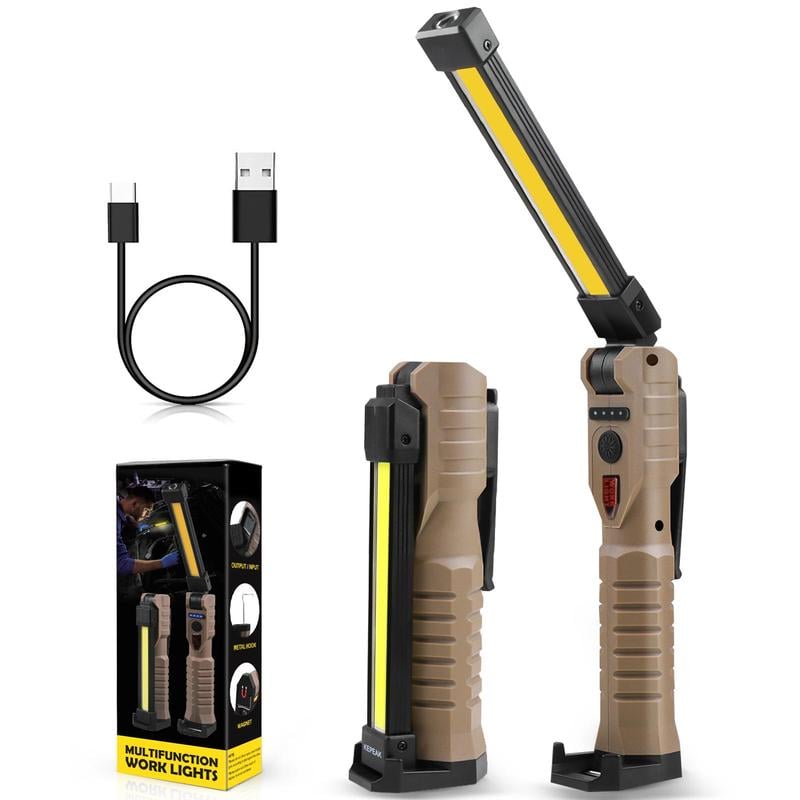Multifunctional 180° Folding LED Work Light & Power Bank