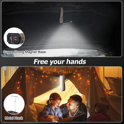 Multifunctional 180° Folding LED Work Light & Power Bank