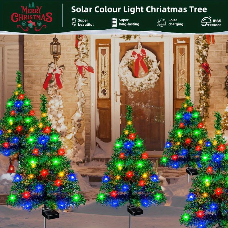 Solar Powered Christmas Tree Pathway Light