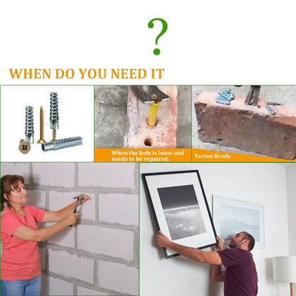 M6 Tree-Shaped Steel Wall Anchors with Screws