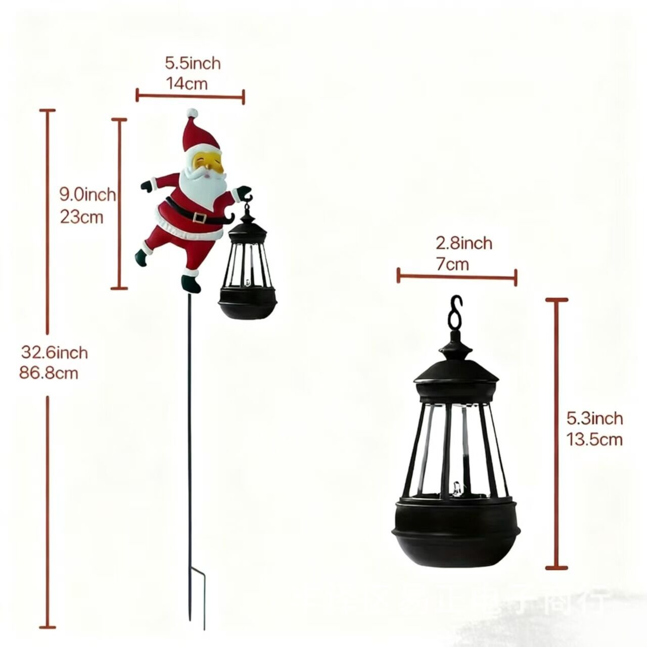 🎅Christmas Santa Solar Kettle Lights Garden Lawn Decorative Lights