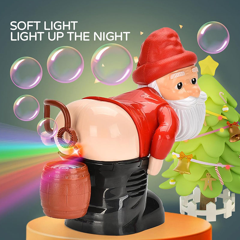 🎅🏻Christmas Hot Sale🎁Funny Santa Bubble Blowing Machine