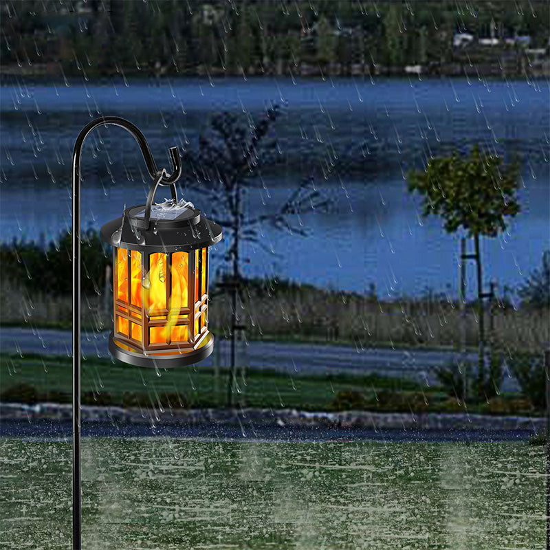 Waterproof Outdoor Solar Flame Lantern Light